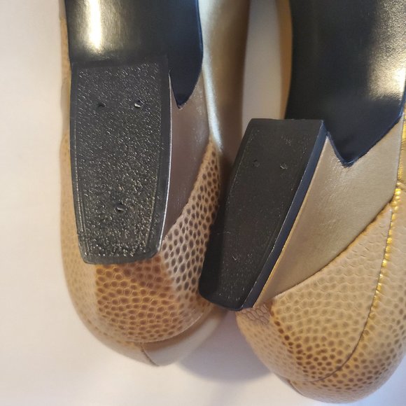 Stuart Weitzman Gold with Several Gold Details and Mesh Size 8 - Picture 9 of 13